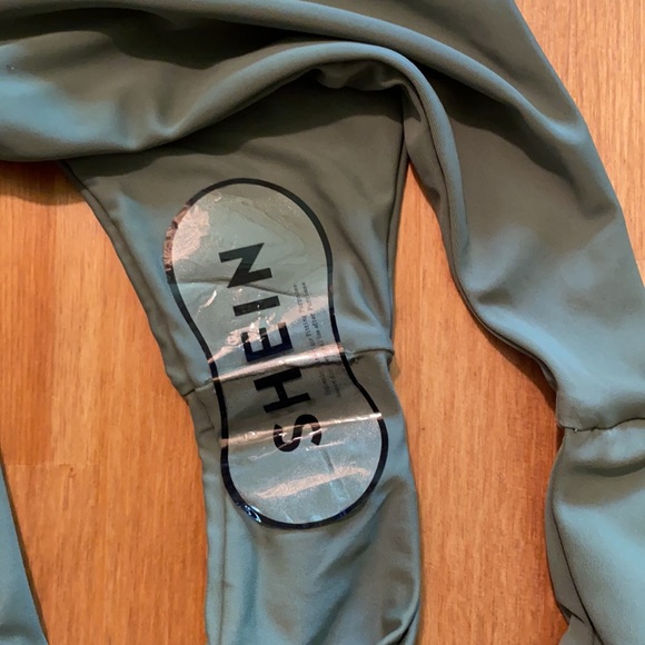 NWT Shein olive green cheeky bikini bottom - Picture 2 of 3